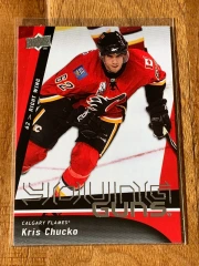 2009-10 Upper Deck Young Guns Kris Chucko #242 Rookie Calgary Flames